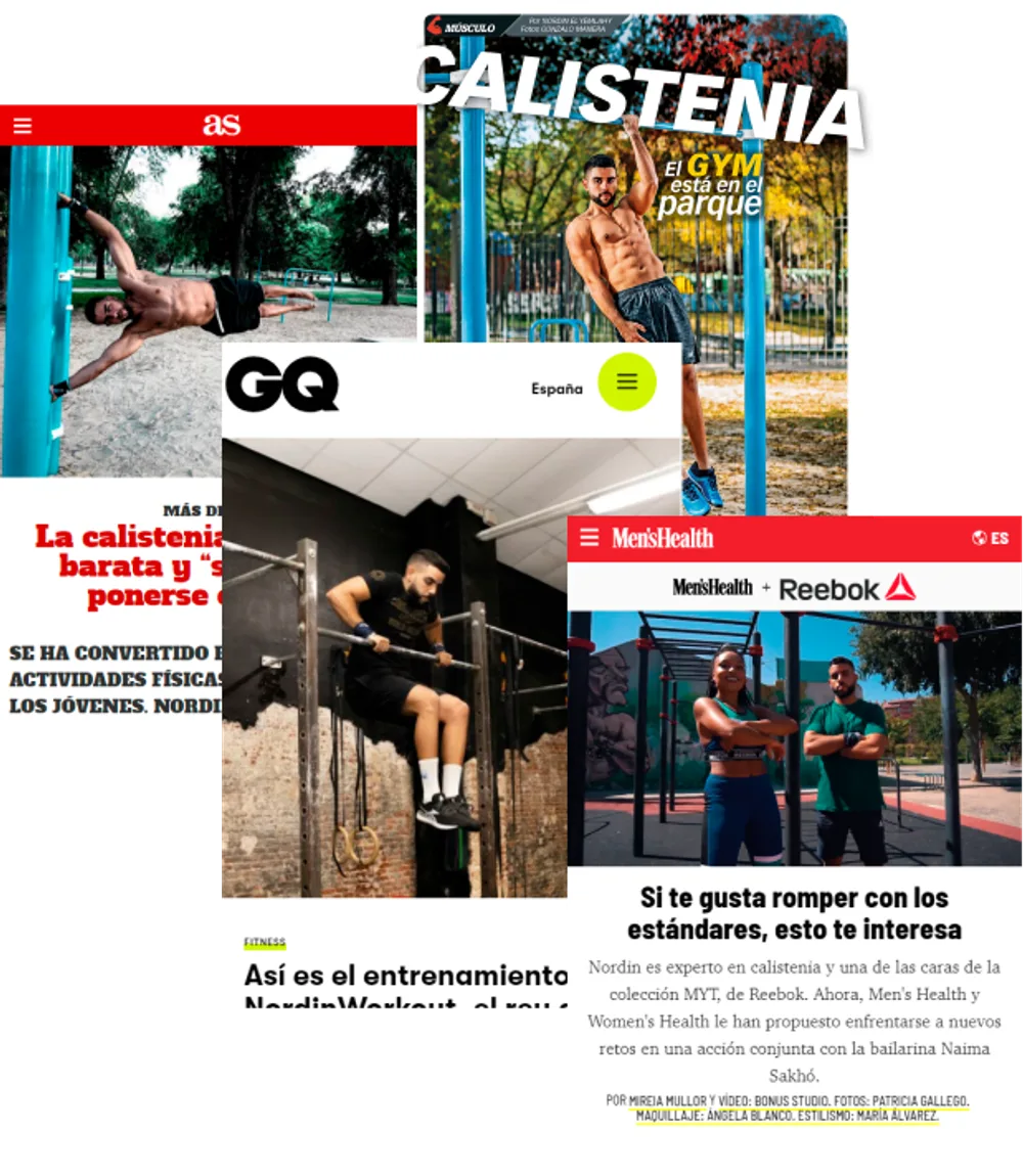 Nordin en la prensa: AS, GQ, Men's Health y Reebok